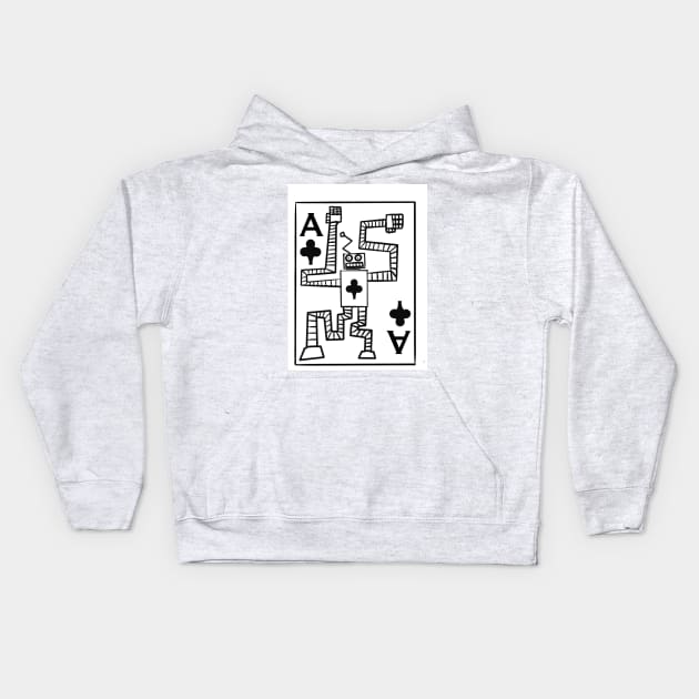 Robot Ace Kids Hoodie by Soundtrack Alley